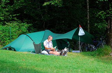 tradition or bivouac pitches at the Lourdes campsite